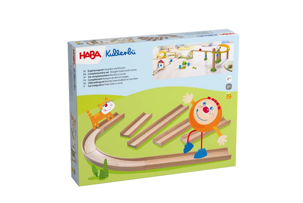 HABA 1300851001 Kullerbü – Ergänzungsset Geraden & Kurven NEU OVP