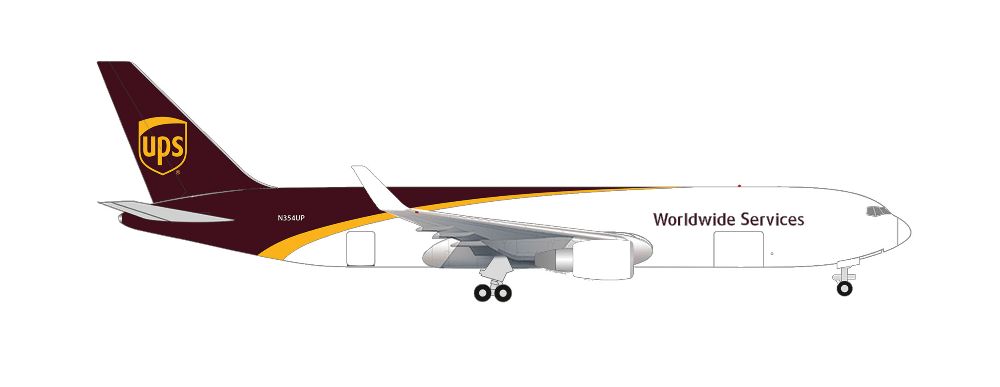 Herpa 526166-001 B767-300F UPS Airlines 1:500