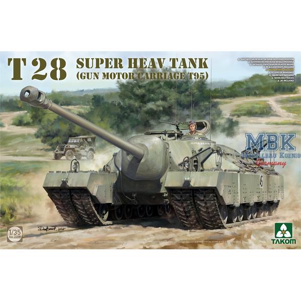 Takom 2209 T28 SUPER HEAVY TANK (Gun Motor Carriage T95) 1:35