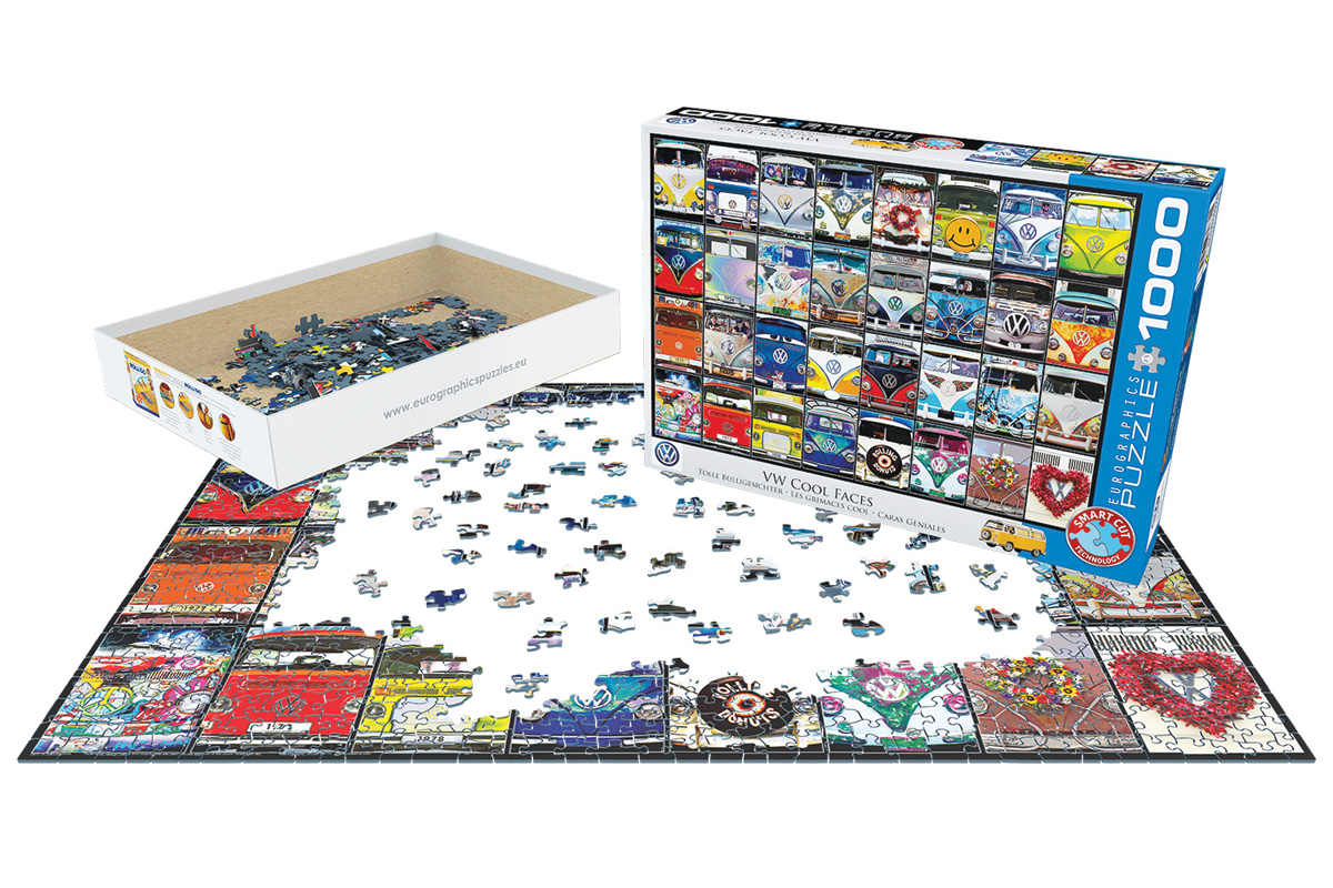EUROGRAPHICS 6000-0870 Tolle Bulligesichter 1000 Teile Puzzle