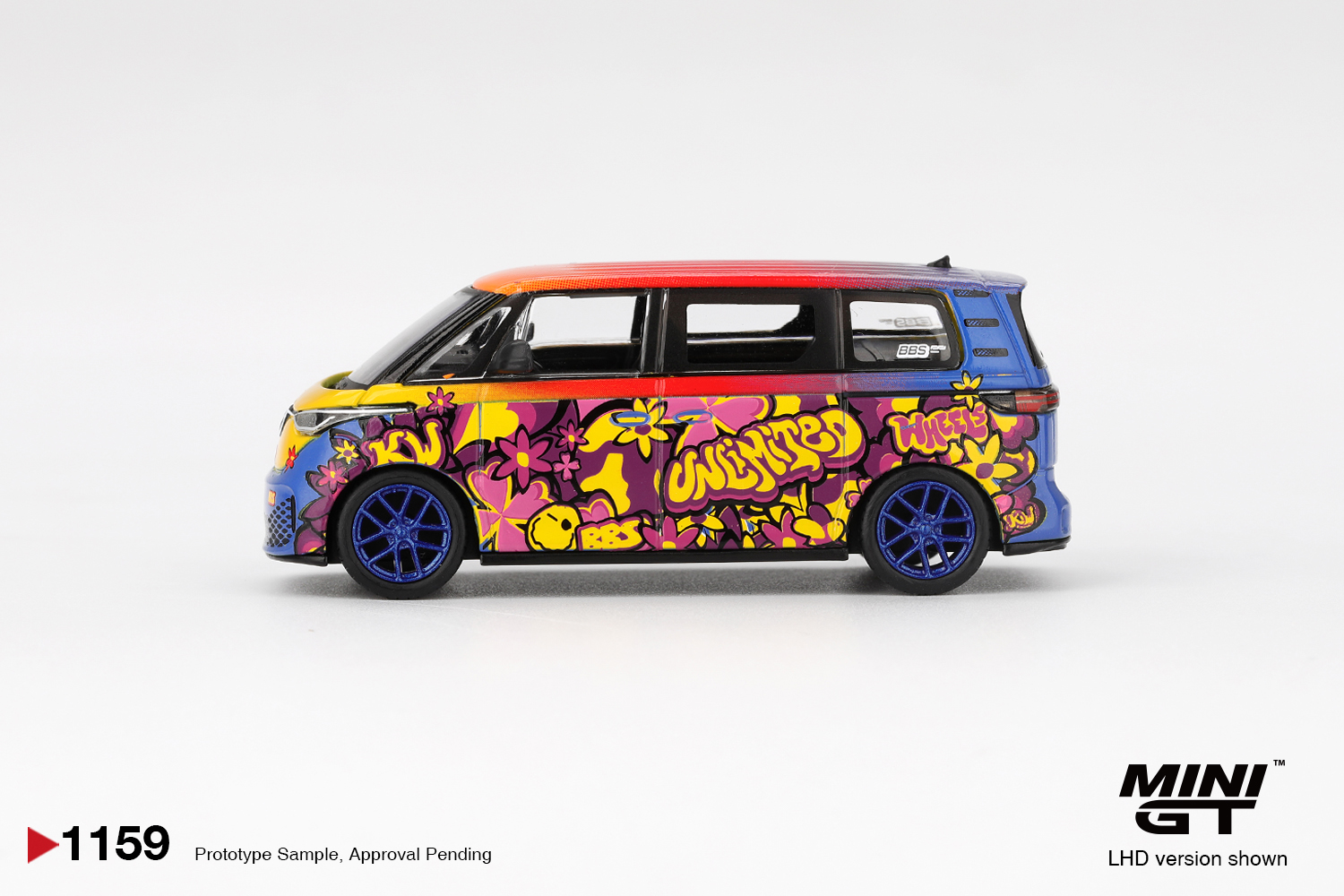 Mini GT 1159 Volkswagen ID.Buzz KW/BBS 2025 1:64 Standmodell