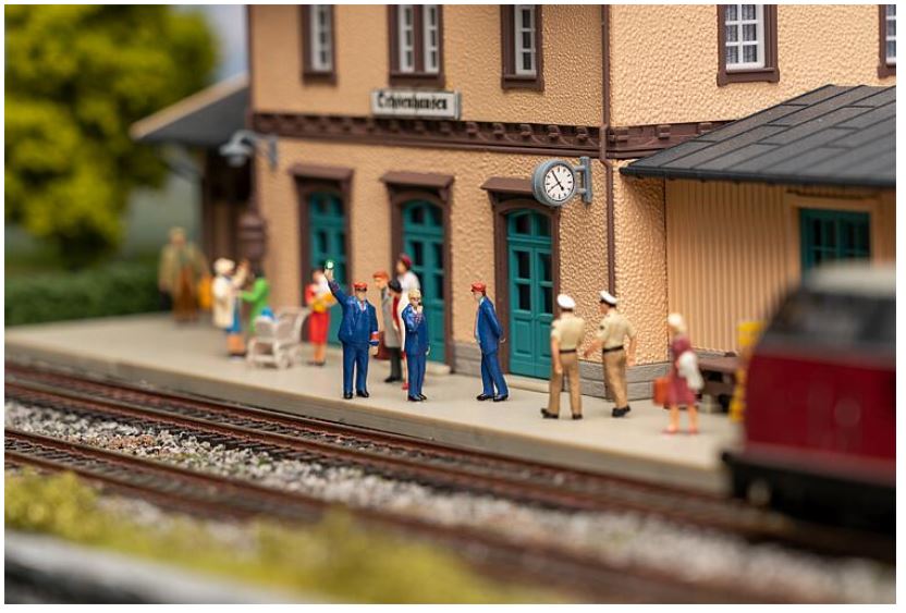 Faller 180237 Figuren-Set Sound-Effekt Bahnpersonal&Schaffnerpfiff 1:87 Sp