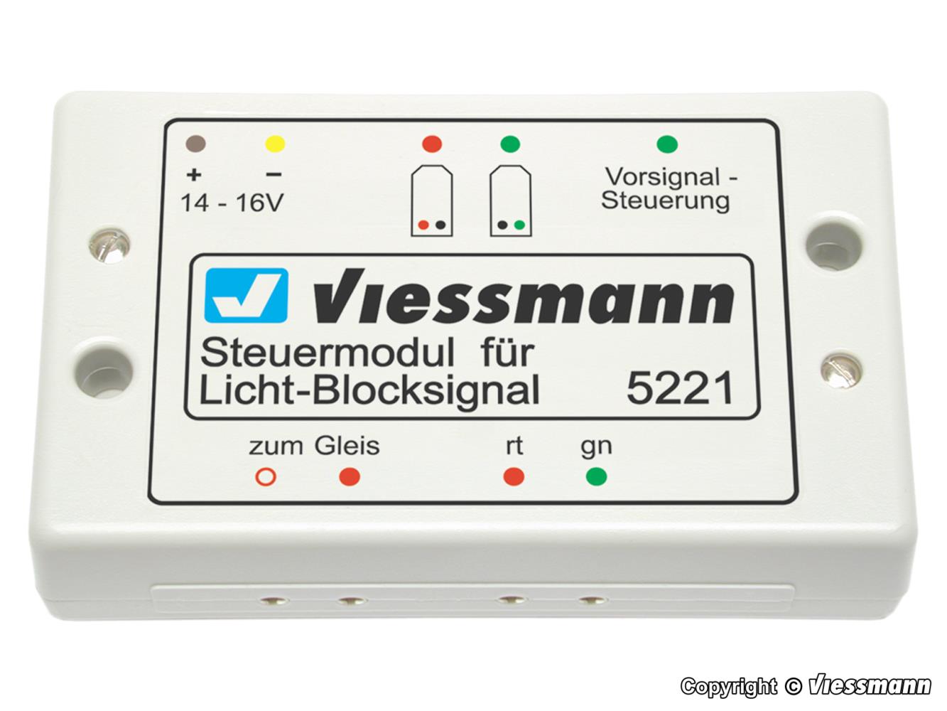 Viessmann 5221 Steuermodul für Licht-Blocksignal Neu OVP