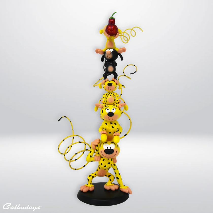 Plastoy 000396 Marsupilami Säule Familie 35 cm NEU OVP Figuren