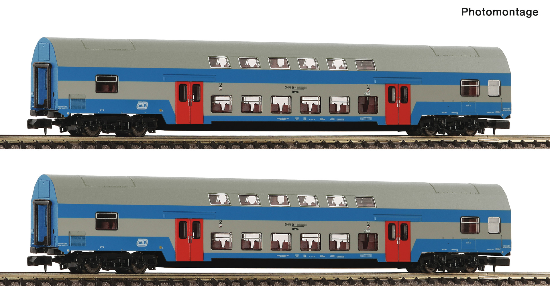 Fleischmann 6260093 2-tlg. Set: Doppelstockwagen