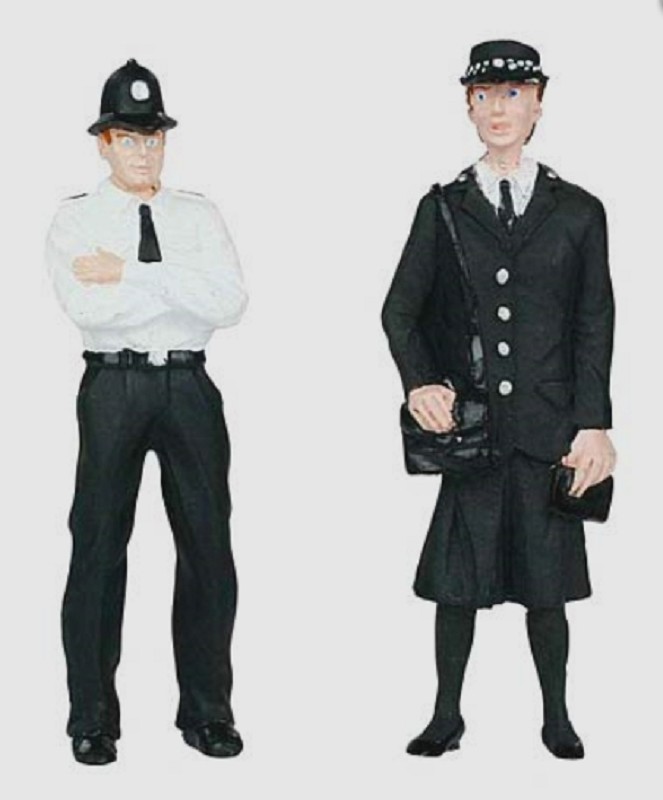 Scenecraft 22-143 Police and security staff 1:22,5 Spur G Neu OVP