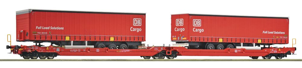 Roco 6600168 Doppeltaschen-Gelenkwagen T3000e DB AG Spur H0