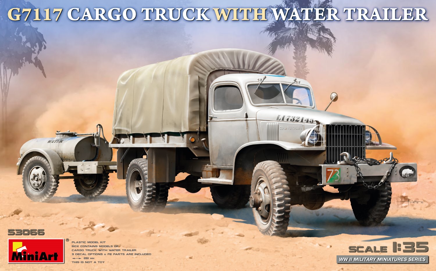 MiniArt 53066 G7117 CARGO TRUCK WITH WATER TRAILER 1:35