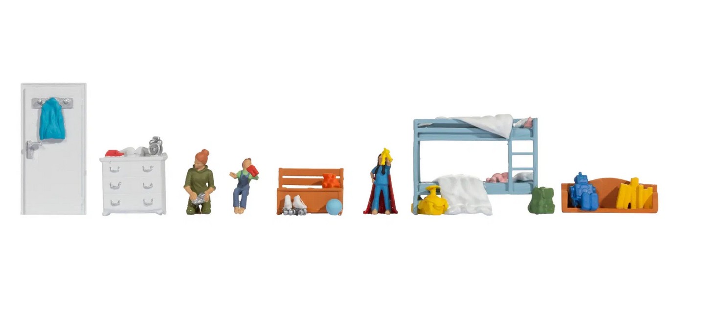 Noch 16288 Figuren-Themenwelt "Kinderzimmer" 1:87 Spur H0 NEU