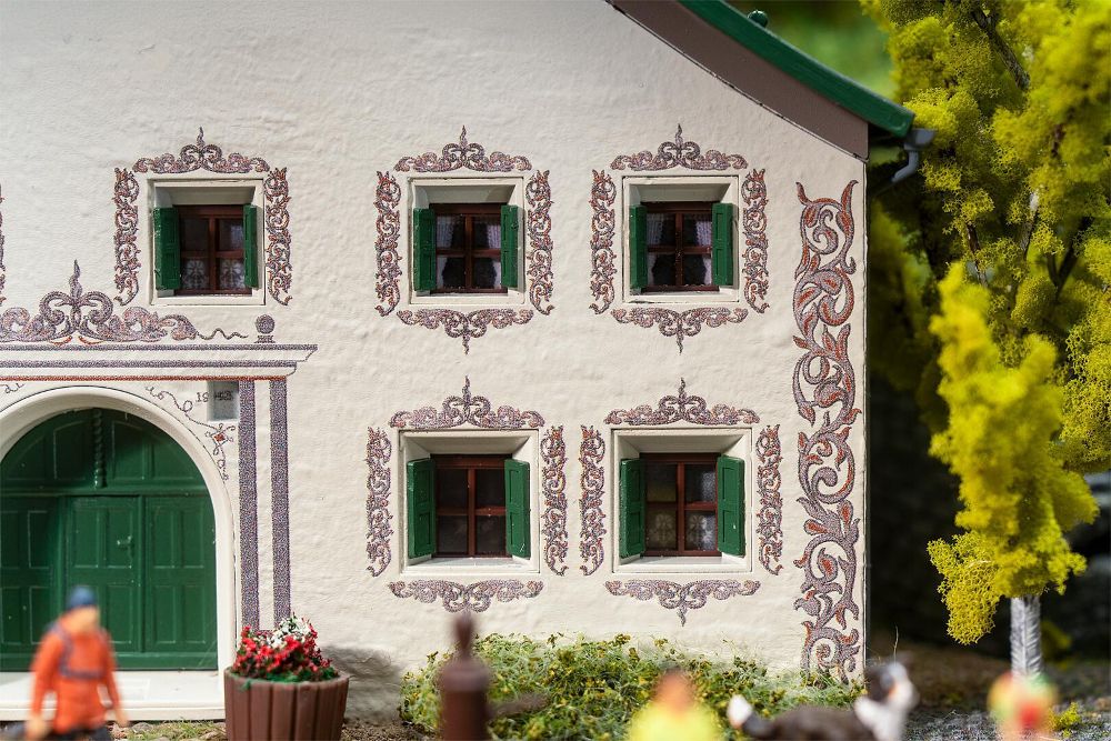 Faller 130662 Bündnerhaus Guarda 1:87 Spur H0 Bausatz Neu OVP