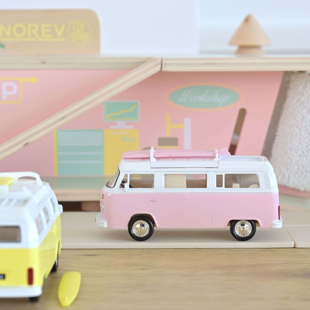 Norev 841102 VW Combi T2b Camper Van 1973 Rosa Jet-car 1:43