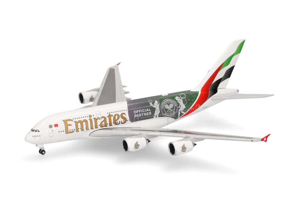 Herpa 538664 Emirates Airbus A380 "Wimbledon Official Partner" 1:500