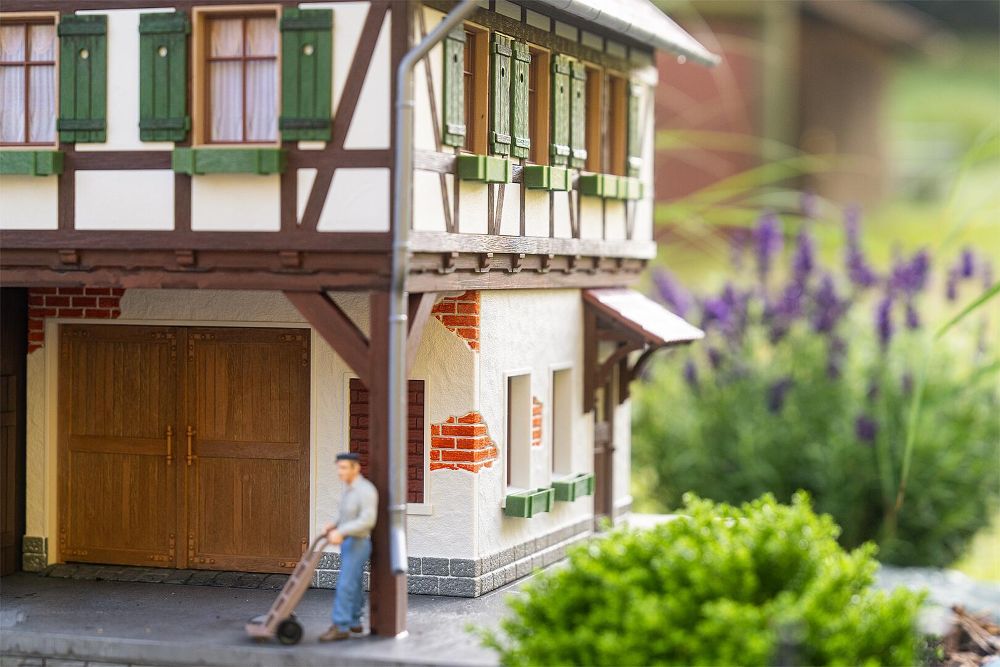 Pola 331115 Wassermühle mit Fachwerk 1:22,5 Spur G Bausatz Neu
