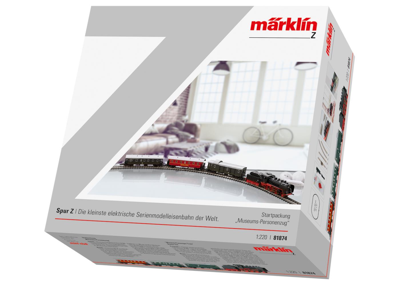 Märklin 81874 Startpackung Museumspersonenzug 1:220 Spur Z Neu