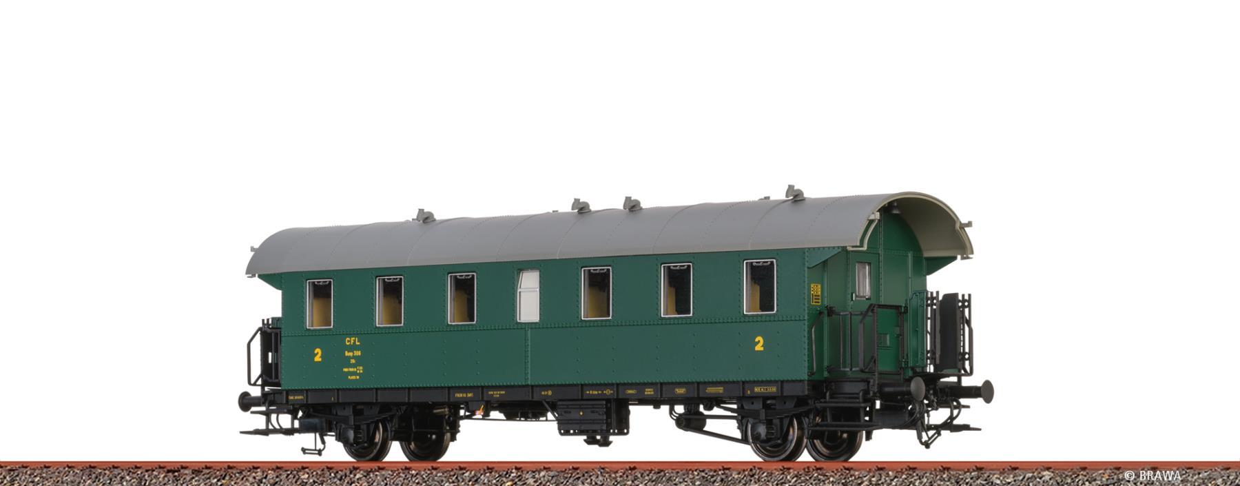 Brawa 46763 Einheits-Durchgangswgn B2mp CFL 1:87 Spur H0 DC