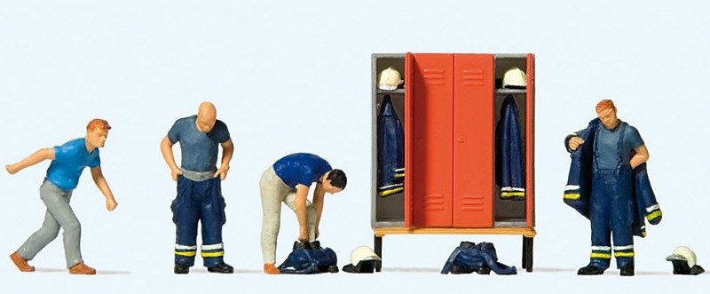 Preiser 10642 Feuerwehrmänner in moderner Einsatzkleidung