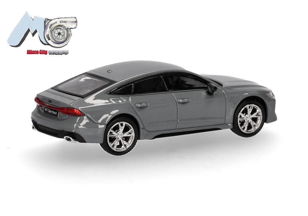 Herpa 87MC000086 MicroCity: Audi RS7 grau 1:87 Spur H0 Standmodell NEU