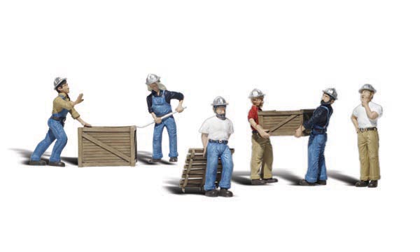 Woodland Scenics A2729 Verladearbeiter 1:45 Spur 0 Neu OVP Figuren