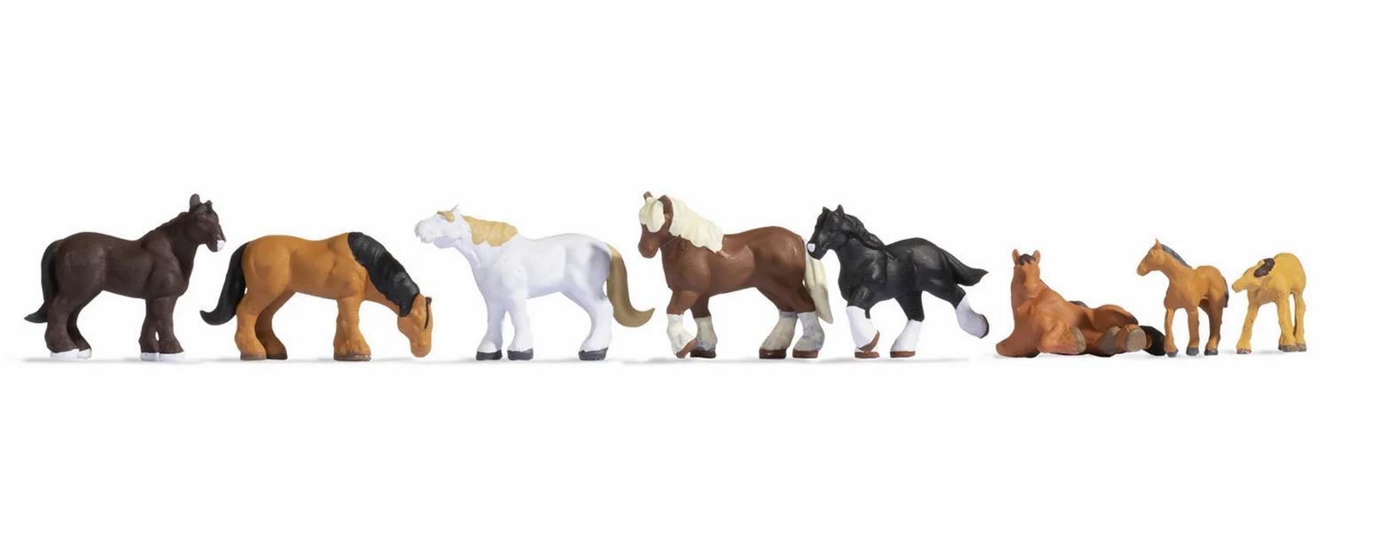Noch 36762 Kaltblutpferde 1:160 Spur N Neu OVP Figuren Tiere