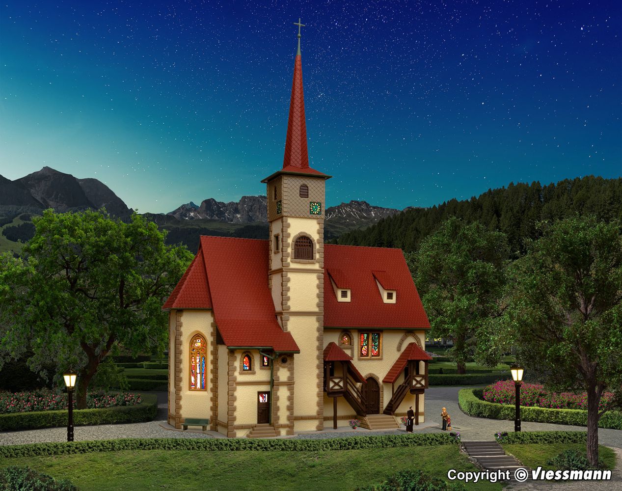Vollmer 47736 Kirche Ditzingen 1:160 Spur N Bausatz Neu OVP