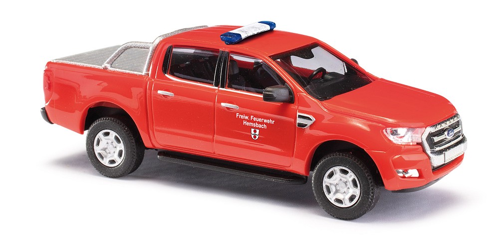 Busch 52812 Ford Ranger, Feuerwehr Hemsbach - 1:87 - Neu - OVP