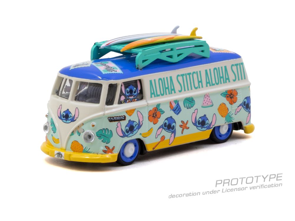 Tarmac Works T64S-005-LS 1:64 VW TRANSPORTER T1 PANEL VAN LILO & STITCH 2025