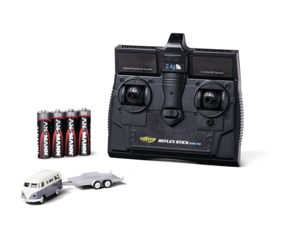 Carson 500504166 VW T1 Bus Kastenw.inkl.Autoanh.100% 1:87 Spur H0