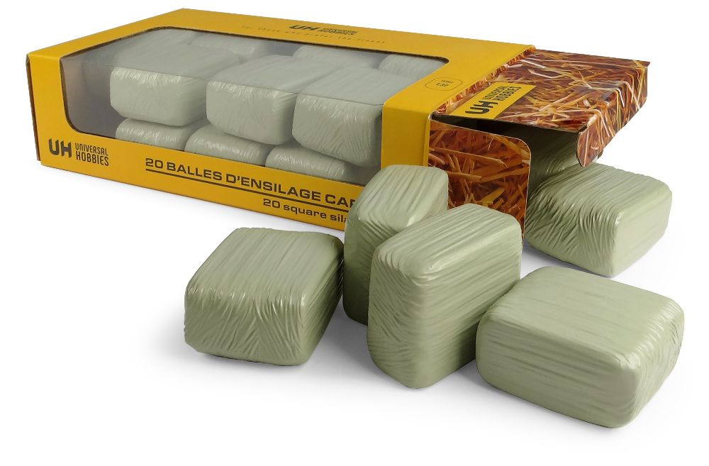Universal Hobbies UH6881 Pack of 20 square silage bales - green 1:32 Spur 1 NEU