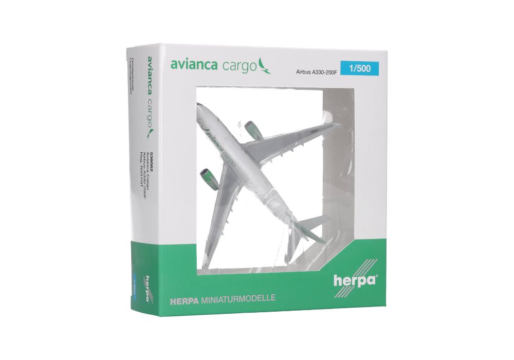Herpa 539562 Avianca Cargo Airbus A330-200F - green livery 1:500