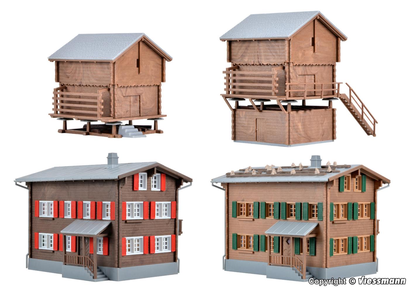 Kibri 39495 Set Walserdorf 1:87 Spur H0 Bausatz Neu OVP