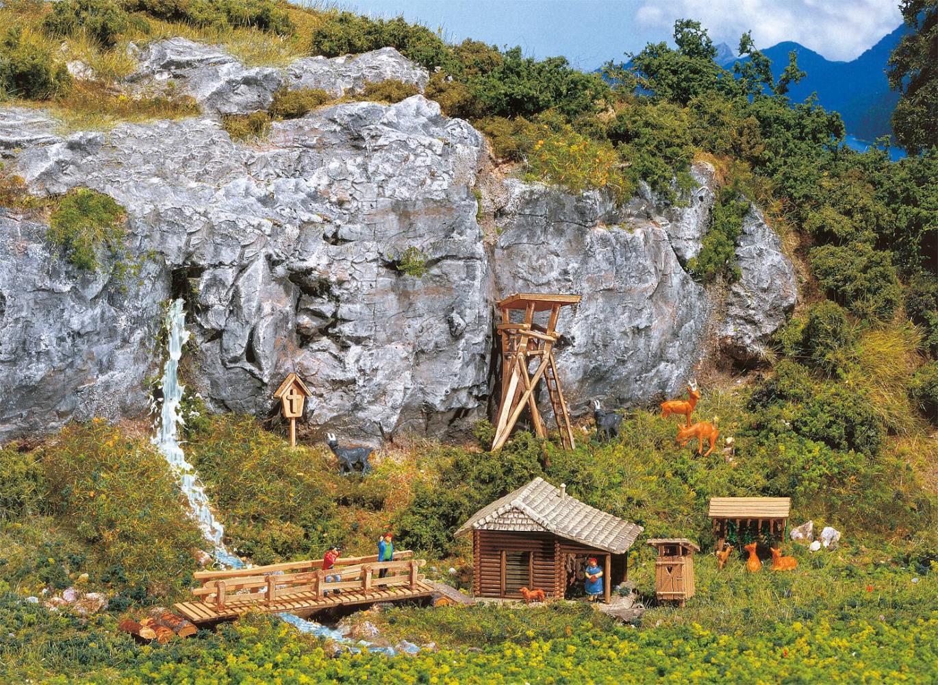 Faller 272532 Jagdhütte mit Hochsitz 1:160 Spur N Bausatz Neu OVP