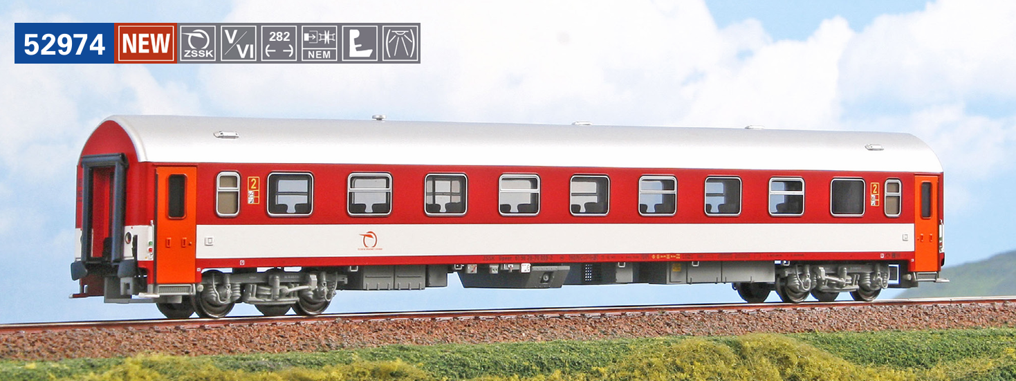 ACME 52974 Pers.Wagen Typ Bpeer 2.Kl. ZSSK 1:87 Spur H0 DC NEU