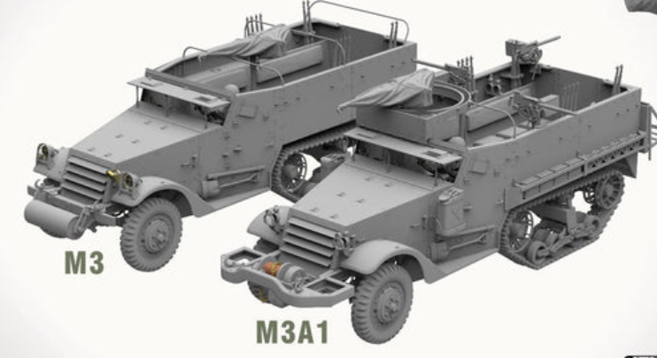 Andy's Hobby Headquarters 35001 M3 & M3A1 U.S. WWII HALFTRACKS 1:35 Bausatz NEU