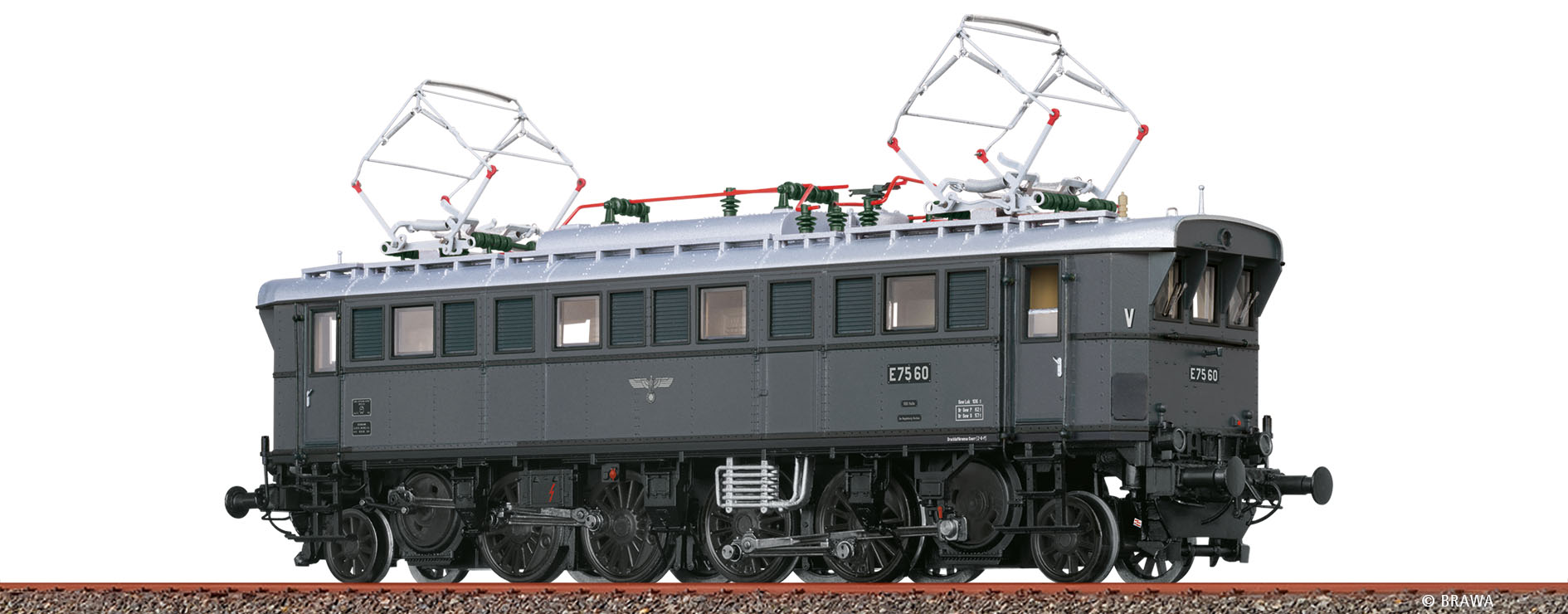Brawa 43244 H0 Ellok BR E75 DRG