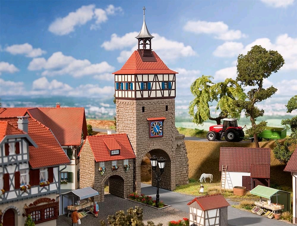 Faller 130406 Stadttor mit Torhaus 1:87 Spur H0 Bausatz Neu OVP