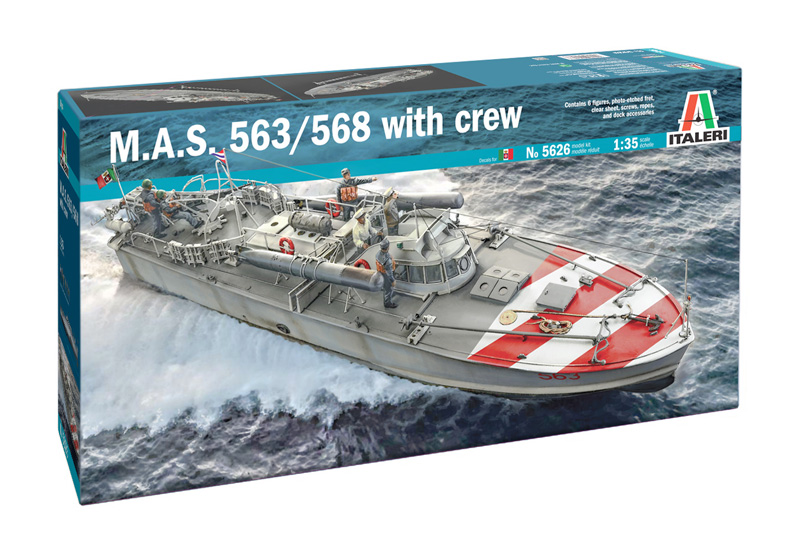 Italeri 5626 M.A.S. 563/568 with crew 1:35 Modellbausatz NEU OVP