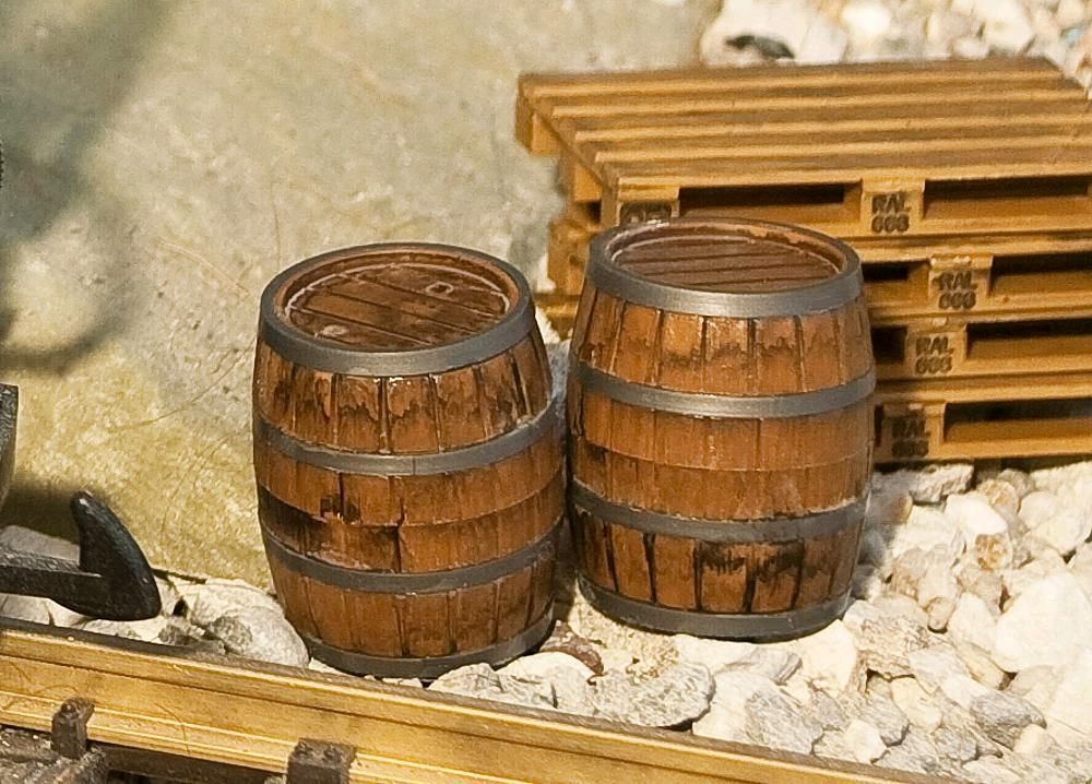 Pola 333211 2 Holzfässer 1:22,5 Spur G Neu OVP