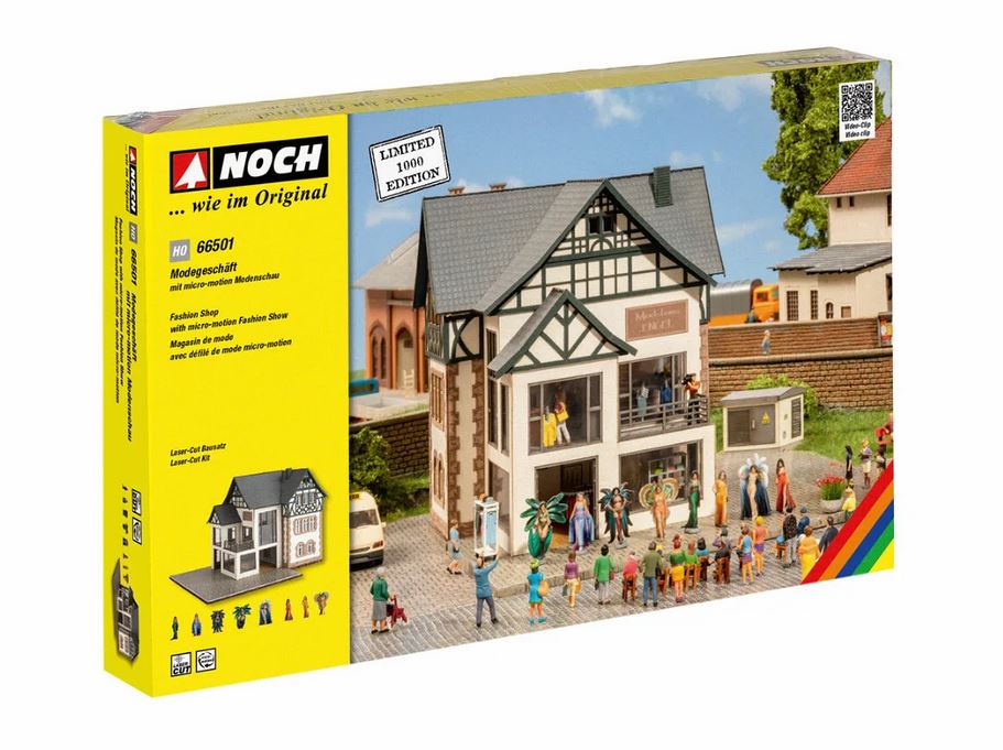 Noch 66501 Modegeschäft mit micro-motion Modeschau 1:87 Spur H0