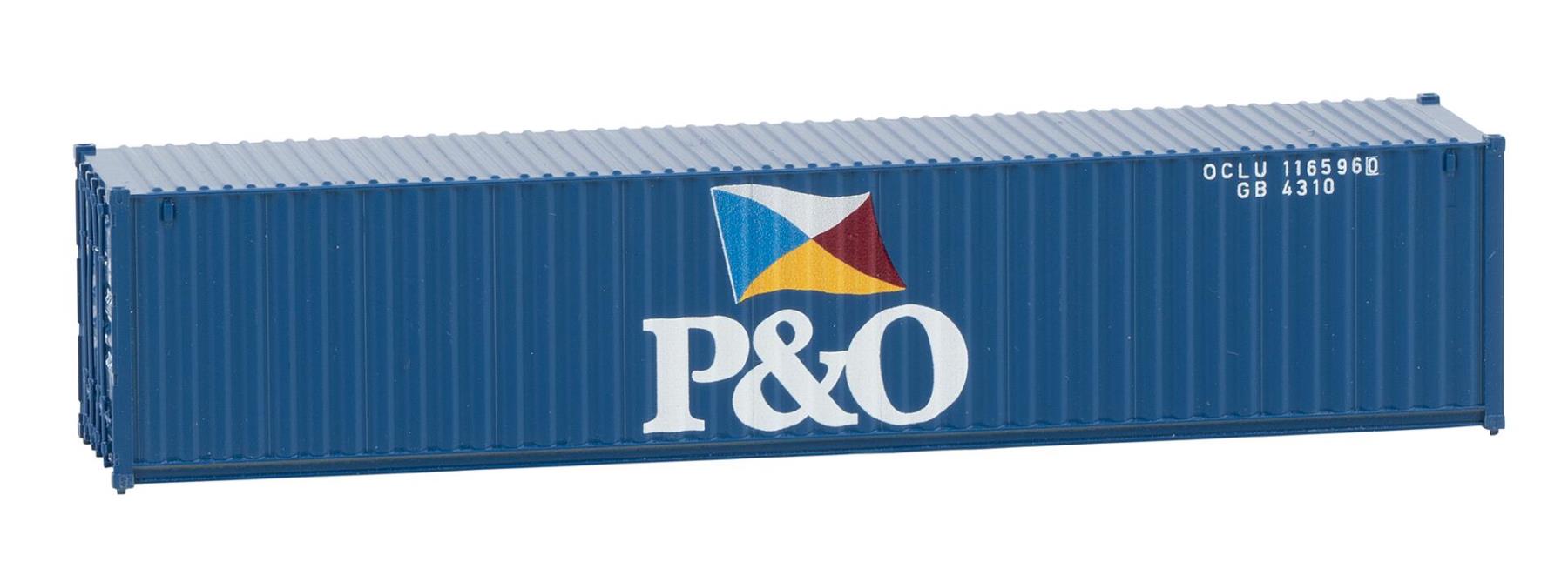 Faller 182104 40' Container P&O (Miniatur), H0, 1:87, NEU OVP