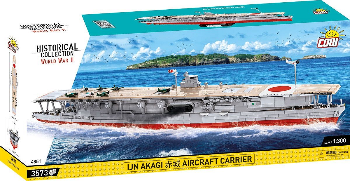 Cobi 4851 IJN Akagi Aircraft Carrier 1:300 Bausatz Neu OVP