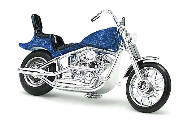 Busch 40152 US Motorrad Blau 1:87 Spur H0 Standmodell Neu OVP