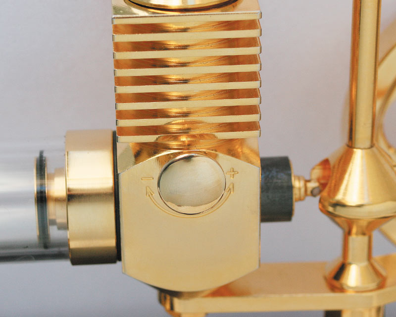 Krick 22200 Stirlingmotor groß Gold montiert Neu OVP