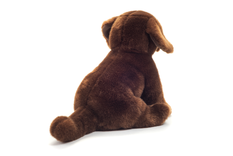 Teddy Hermann 919582 Labrador sitzend dunkelbraun 25 cm Plüsch/Kuscheltier