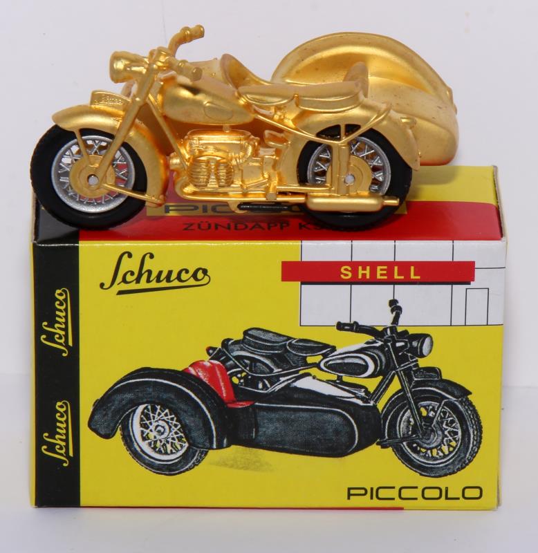 Schuco Piccolo Zündapp KS 601 (Replika), 1:90, gold, OVP