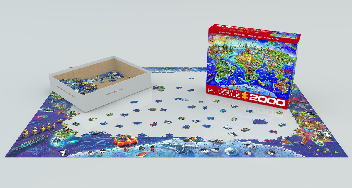 EUROGRAPHICS 8220-5343 Verrückte Welt 2000 Teile Puzzle NEU OVP