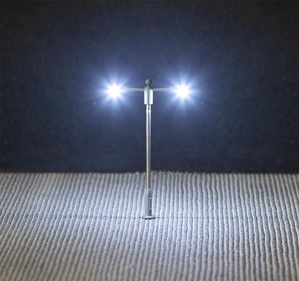 Faller 272123 LED-Straßenbeleuchtungen, Ansatzleuchten, 3 Stück 1:160 Spur