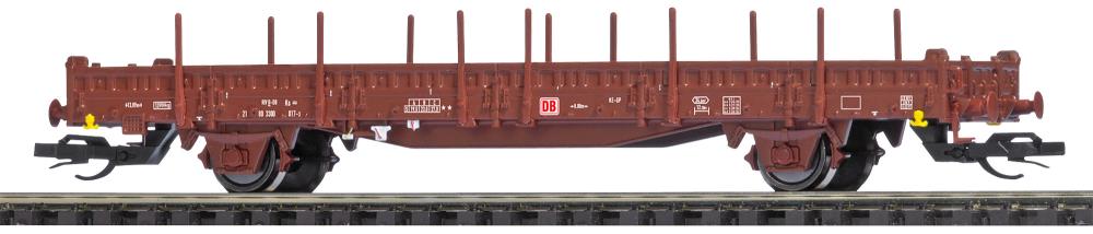 Busch 31503 Flachwagen mit Rungen Ks [3300] - Spur TT - Neu - OVP