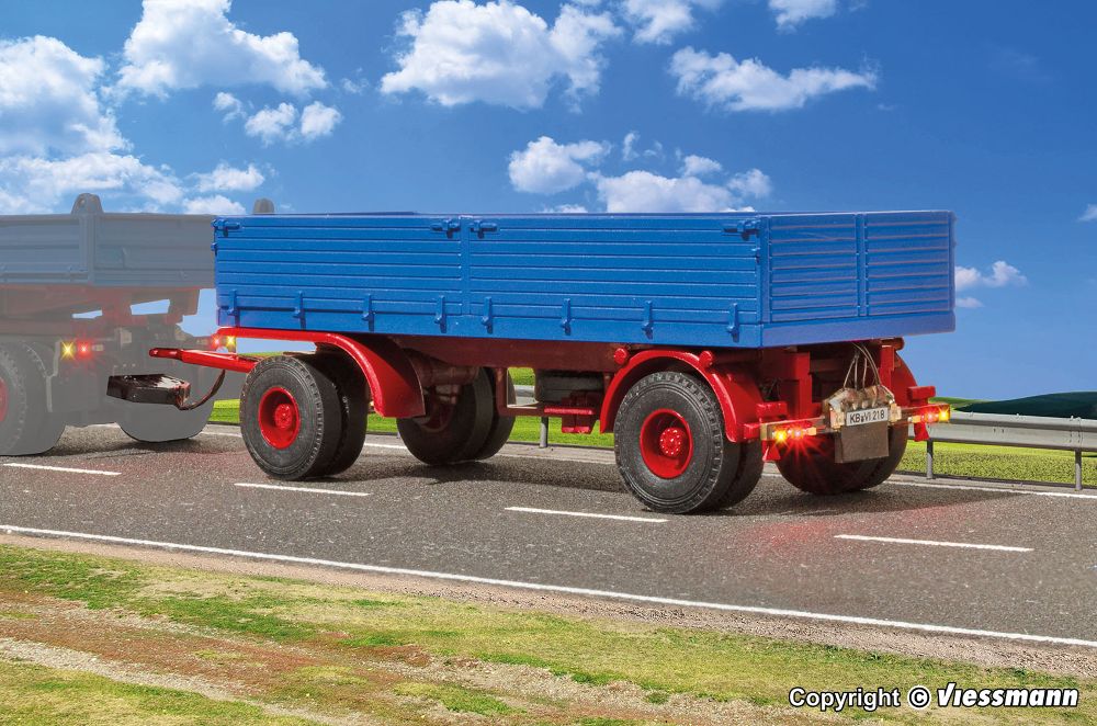 Viessmann 8218 2-achs Anhänger mit langem Radabstand 1:87 Spur H0