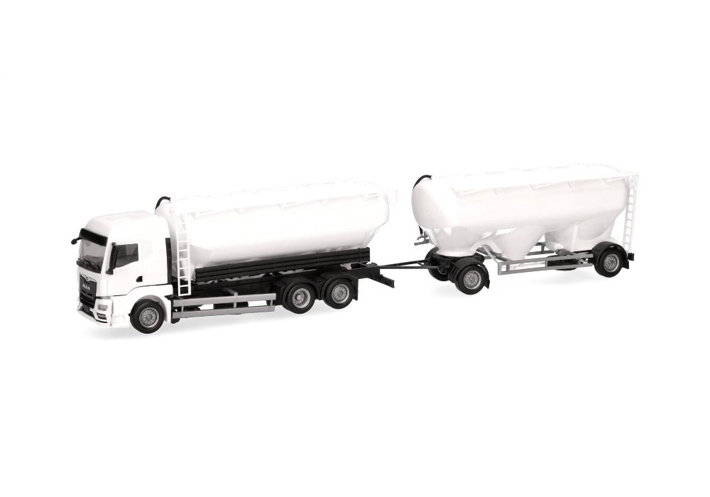 Herpa 014137 MiniKit: MAN TGS TM Eutersilo-Hängerzug, weiß 1:87