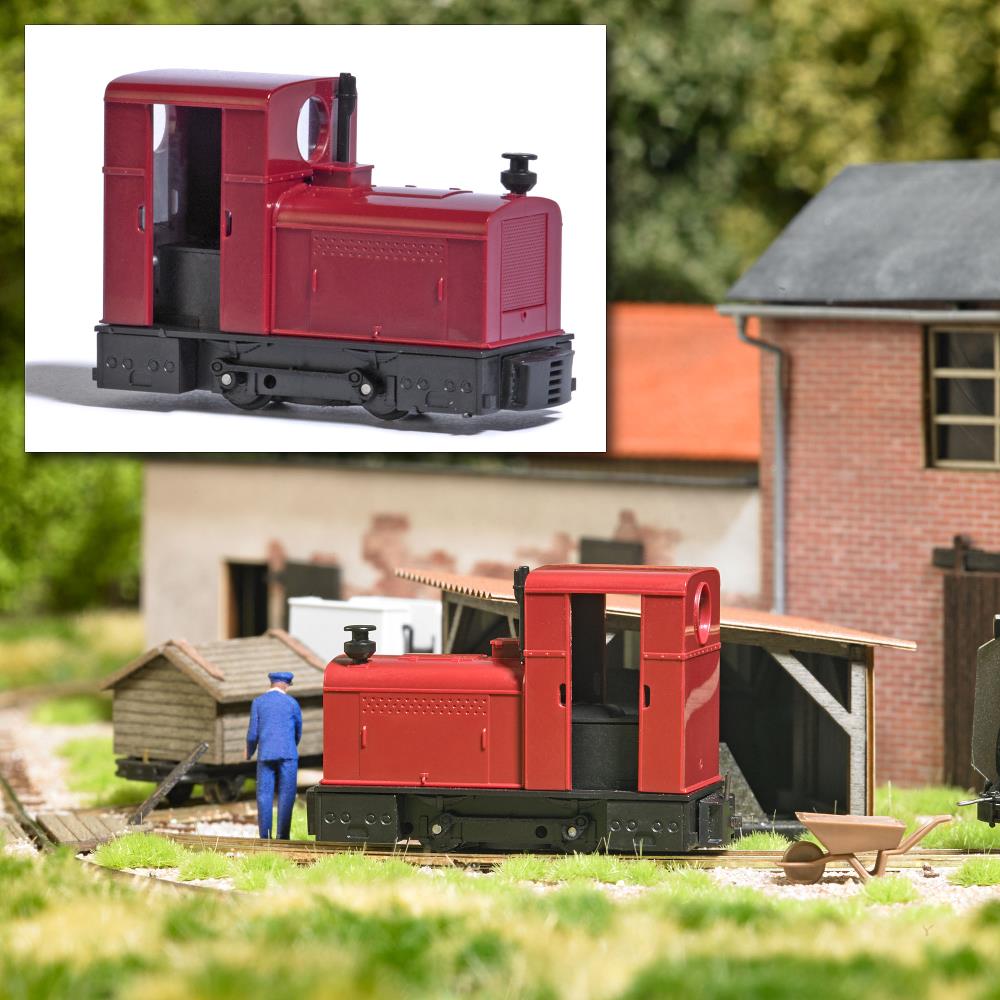 Busch 12402 Standmodell Diesellok Deutz OMZ 122 F 1:87 Spur H0f